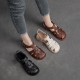 Women's Closed Toe Leather Flat Fisherman Shoes Sandals Women's Closed Toe Leather Flat Fisherman Shoes Sandals