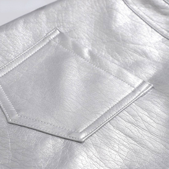 Silver Retro Short A-Line Metal Mini Skirts Silver Retro Short A-Line Metal Mini Skirts