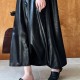 Womens Drape A-line Sleeveless PU Long Dress Womens Drape A-line Sleeveless PU Long Dress