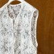 Embroidered Jacquard Cutout Mid-length Sleeveless Dress Embroidered Jacquard Cutout Mid-length Sleeveless Dress
