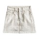 Denim Skirt High Waist Polka Dot Short A-line Skirt for Women Denim Skirt High Waist Polka Dot Short A-line Skirt for Women