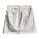 Denim Skirt High Waist Polka Dot Short A-line Skirt for Women Denim Skirt High Waist Polka Dot Short A-line Skirt for Women
