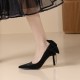 Women's Thin High Heel Bow Rhinestone Tassel Prom Party Pumps Women's Thin High Heel Bow Rhinestone Tassel Prom Party Pumps