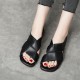 Women's Handmade Leather Open Toe Slip-On Flat Sandals Women's Handmade Leather Open Toe Slip-On Flat Sandals