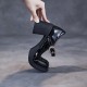 Women's Black Leather Chunky Heel Mary Jane Shoes Women's Black Leather Chunky Heel Mary Jane Shoes
