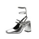 French Mary Jane Heeled Slingback Sandals French Mary Jane Heeled Slingback Sandals