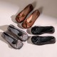 Wedges Vintage Leather Soft Sole Slip Bowknot Women's Shoes Wedges Vintage Leather Soft Sole Slip Bowknot Women's Shoes