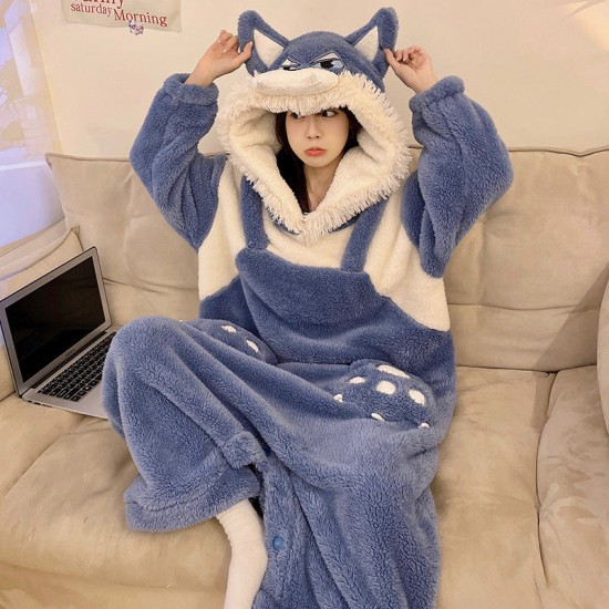 Kawaii Pajamas Jumpsuits Winter Sleepwear Warm Animal Unisex Cosplay Onesie Kawaii Pajamas Jumpsuits Winter Sleepwear Warm Animal Unisex Cosplay Onesie