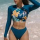 Round Neck Long Sleeve Surfing Sets Round Neck Long Sleeve Surfing Sets