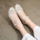 Womens Elegant Embroidered Low Heels Pumps Womens Elegant Embroidered Low Heels Pumps