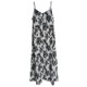 Pleated Crafted Rose Print Halter Vacation Long Dress Pleated Crafted Rose Print Halter Vacation Long Dress
