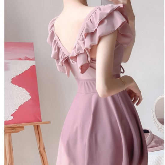 Cute Sweet Ruffle Swimsuit Dress Cute Sweet Ruffle Swimsuit Dress