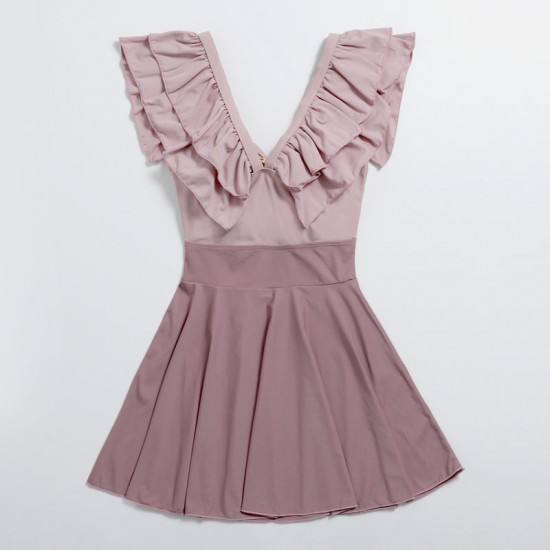 Cute Sweet Ruffle Swimsuit Dress Cute Sweet Ruffle Swimsuit Dress
