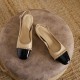 Women's Elegant Patchwork Slingback Low Heel Mary Jane Sandals Women's Elegant Patchwork Slingback Low Heel Mary Jane Sandals