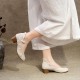 Womens Elegant Embroidered Low Heels Pumps Womens Elegant Embroidered Low Heels Pumps