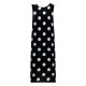 Linen Backless Drawstring Polka Dot Dress Sleeveless Long Dress Linen Backless Drawstring Polka Dot Dress Sleeveless Long Dress