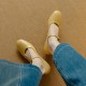 Womens Leather Round Toe Kitten Heel Mary Jane Pumps Womens Leather Round Toe Kitten Heel Mary Jane Pumps