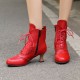 Women's Victorian-Style Lace-Up Ankle Zip Boots Women's Victorian-Style Lace-Up Ankle Zip Boots