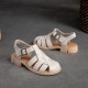 Women's Closed Toe Leather Flat Fisherman Shoes Sandals Women's Closed Toe Leather Flat Fisherman Shoes Sandals
