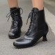 Women's Victorian-Style Lace-Up Ankle Zip Boots Women's Victorian-Style Lace-Up Ankle Zip Boots