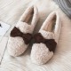 Women Faux-Fur Loafers Bow Winter Warm & Soft Plush Shoes Women Faux-Fur Loafers Bow Winter Warm & Soft Plush Shoes