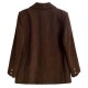 Women's Suits Retro Metal Buckle Corduroy Suit Jacket Blazer Women's Suits Retro Metal Buckle Corduroy Suit Jacket Blazer