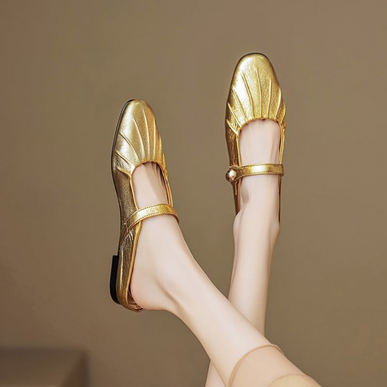 Women's Shell Pattern Buckle Comfort Mule Shoes Women's Shell Pattern Buckle Comfort Mule Shoes