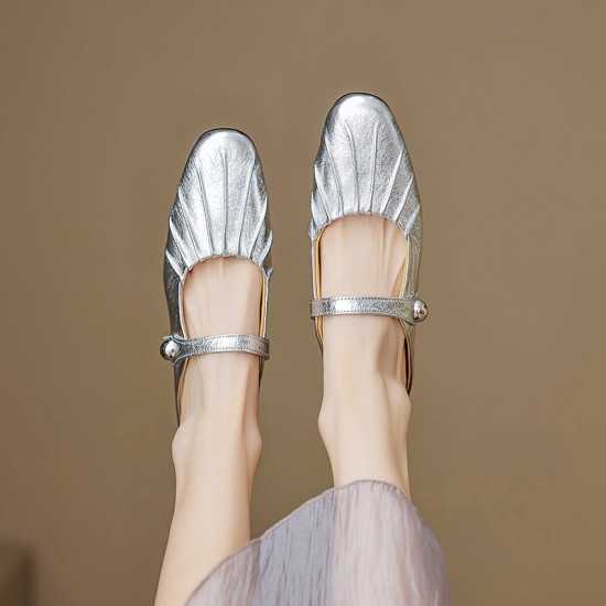 Women's Shell Pattern Buckle Comfort Mule Shoes Women's Shell Pattern Buckle Comfort Mule Shoes