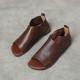 Women's Handmade Leather Open Toe Slip-On Comfort Sandals Women's Handmade Leather Open Toe Slip-On Comfort Sandals