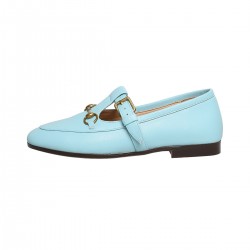 Womens Leather T-buckle Mules Summer Mray Jans Shoes