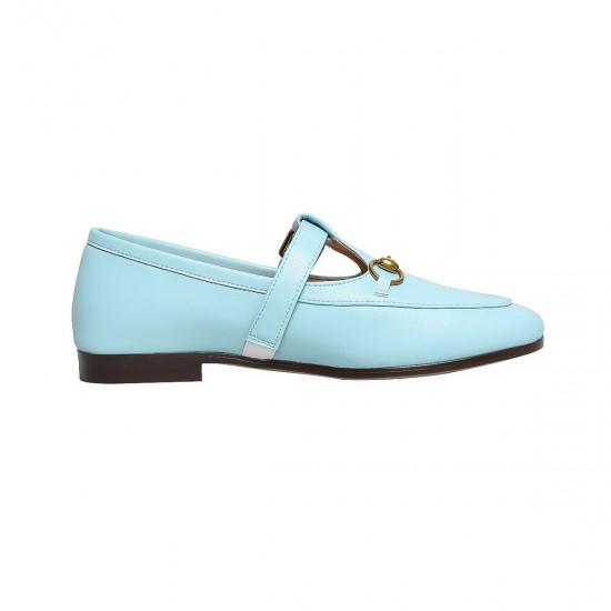 Womens Leather T-buckle Mules Summer Mray Jans Shoes Womens Leather T-buckle Mules Summer Mray Jans Shoes