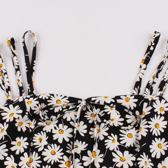Summer Daisy Vintage Spaghetti Strap Dress Summer Daisy Vintage Spaghetti Strap Dress