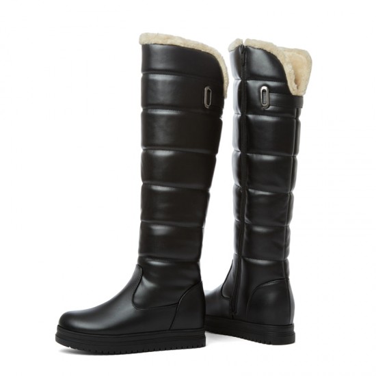 Women Snow Boots Winter Knee High Plush Lined Shoes Women Snow Boots Winter Knee High Plush Lined Shoes