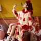 Cute Winter Strawberry Coral Velvet Pajama Cute Winter Strawberry Coral Velvet Pajama
