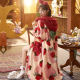 Cute Winter Strawberry Coral Velvet Pajama Cute Winter Strawberry Coral Velvet Pajama