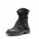 Womens Genuine Leather Classic Boots Low Heel Round Toe Buckle Ankle Boots Womens Genuine Leather Classic Boots Low Heel Round Toe Buckle Ankle Boots