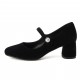 Womens French Retro Mary Jane Leather Pearl Buckle Dress Shoes Womens French Retro Mary Jane Leather Pearl Buckle Dress Shoes