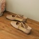Summer Handmade Cross Strap Ballet Flats Summer Handmade Cross Strap Ballet Flats