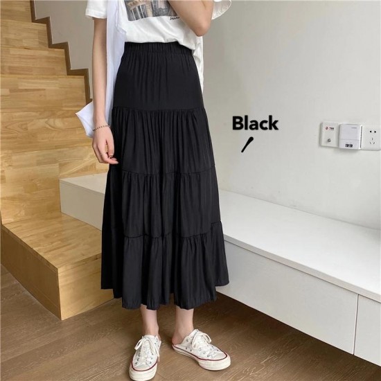 Summer Skirts Vintage High Waist Elastic Chiffon Skirts Summer Skirts Vintage High Waist Elastic Chiffon Skirts