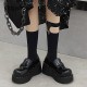 Platform Gothic Skeleton Print Mary Jane Shoes Platform Gothic Skeleton Print Mary Jane Shoes