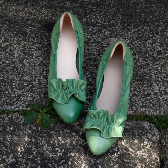 Genuine Leather Soft Sole Pointed Toe Low Heel Pumps Women's Shoes Genuine Leather Soft Sole Pointed Toe Low Heel Pumps Women's Shoes