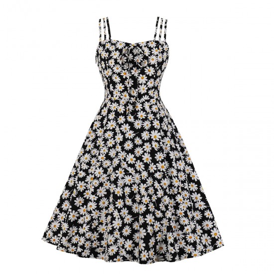 Summer Daisy Vintage Spaghetti Strap Dress Summer Daisy Vintage Spaghetti Strap Dress