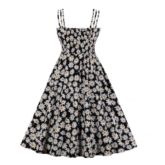 Summer Daisy Vintage Spaghetti Strap Dress Summer Daisy Vintage Spaghetti Strap Dress
