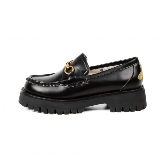 Handmade Leather Loafers Metal Platform Vintage Mary Jane Shoes Handmade Leather Loafers Metal Platform Vintage Mary Jane Shoes
