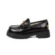 Handmade Leather Loafers Metal Platform Vintage Mary Jane Shoes Handmade Leather Loafers Metal Platform Vintage Mary Jane Shoes