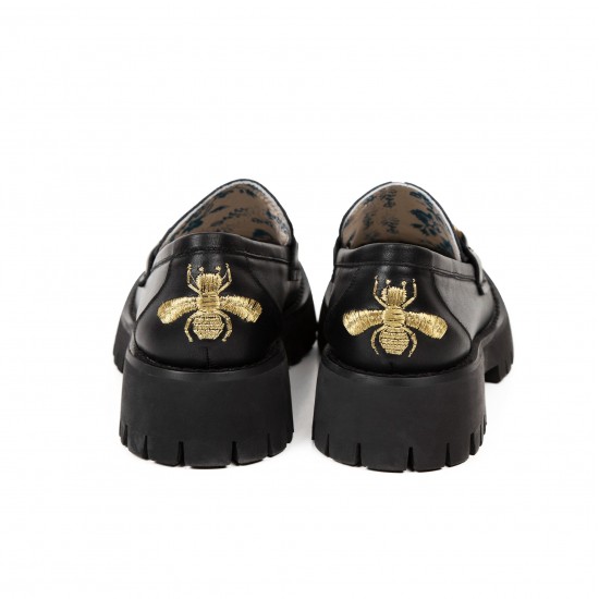 Handmade Leather Loafers Metal Platform Vintage Mary Jane Shoes Handmade Leather Loafers Metal Platform Vintage Mary Jane Shoes