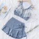 Bow High Waist Two Piece Swimsuit Bow High Waist Two Piece Swimsuit