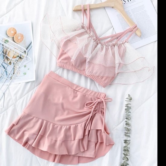 Bow High Waist Two Piece Swimsuit Bow High Waist Two Piece Swimsuit