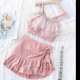 Bow High Waist Two Piece Swimsuit Bow High Waist Two Piece Swimsuit