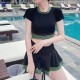 High Waist Colorblock Swimwear High Waist Colorblock Swimwear